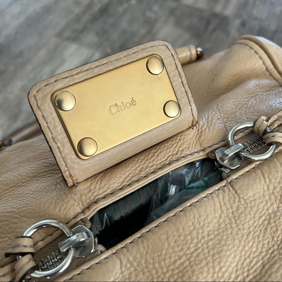 Chloe Calfskin Medium Paddington Satchel Beige - Picture 7 of 15